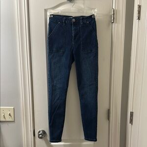 Blue Skinny Jeans with Classic Indigo Shade